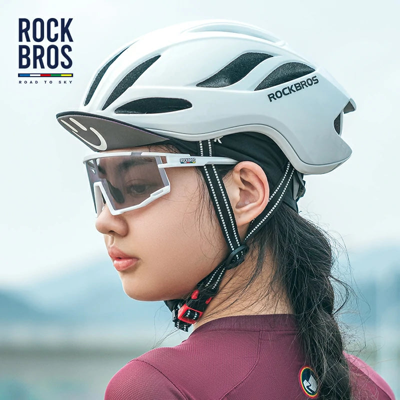 ROCKBROS HD Polarized Photochromic Cycling Glasses TR90 Frame-Road to Sky