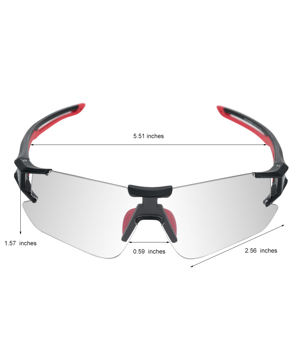 ROCKBROS Ultralight Photochromic Cycling Sunglasses