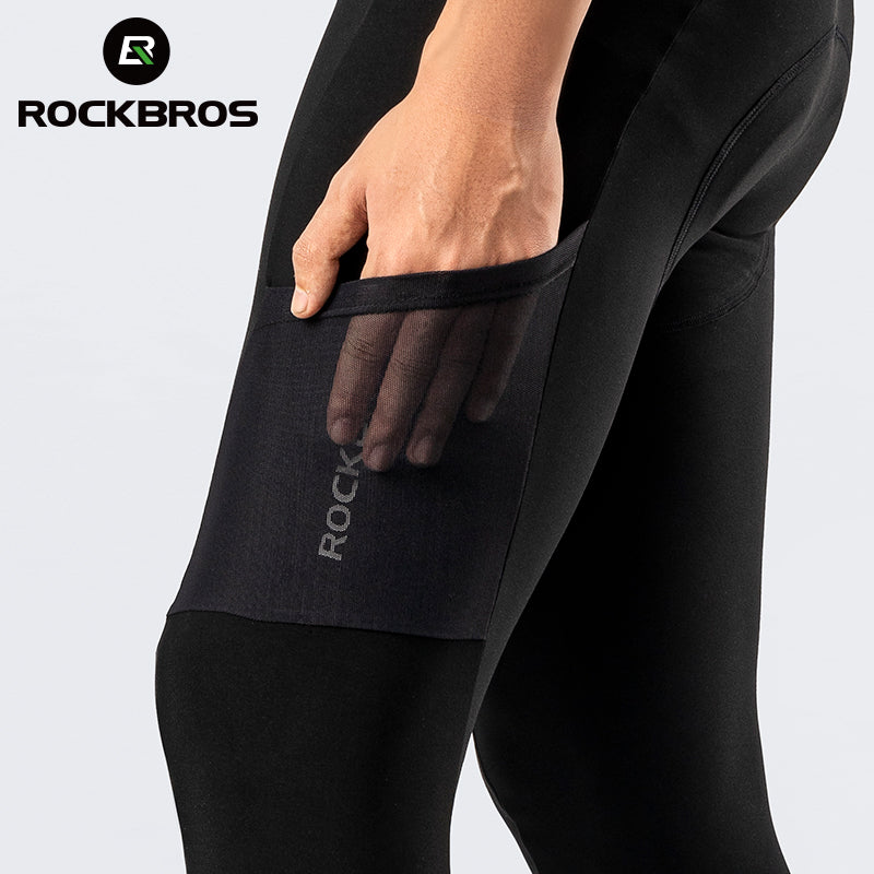 ROCKBROS Cycling Bibs with Removable Straps 3D Padded Stretch Bike Pants
