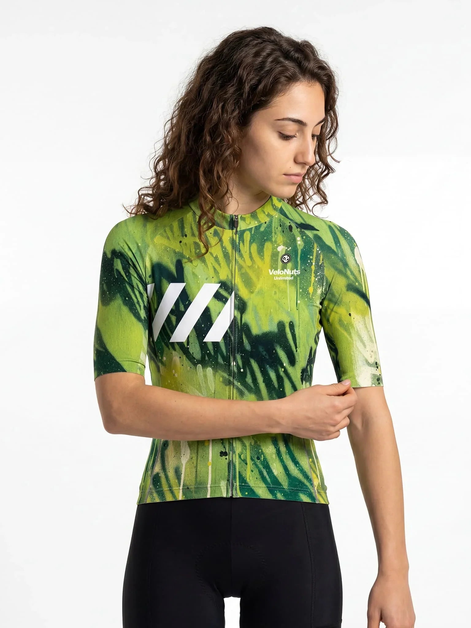 Women's Cycling Jersey Street Graffiti#Type_Lime Tag