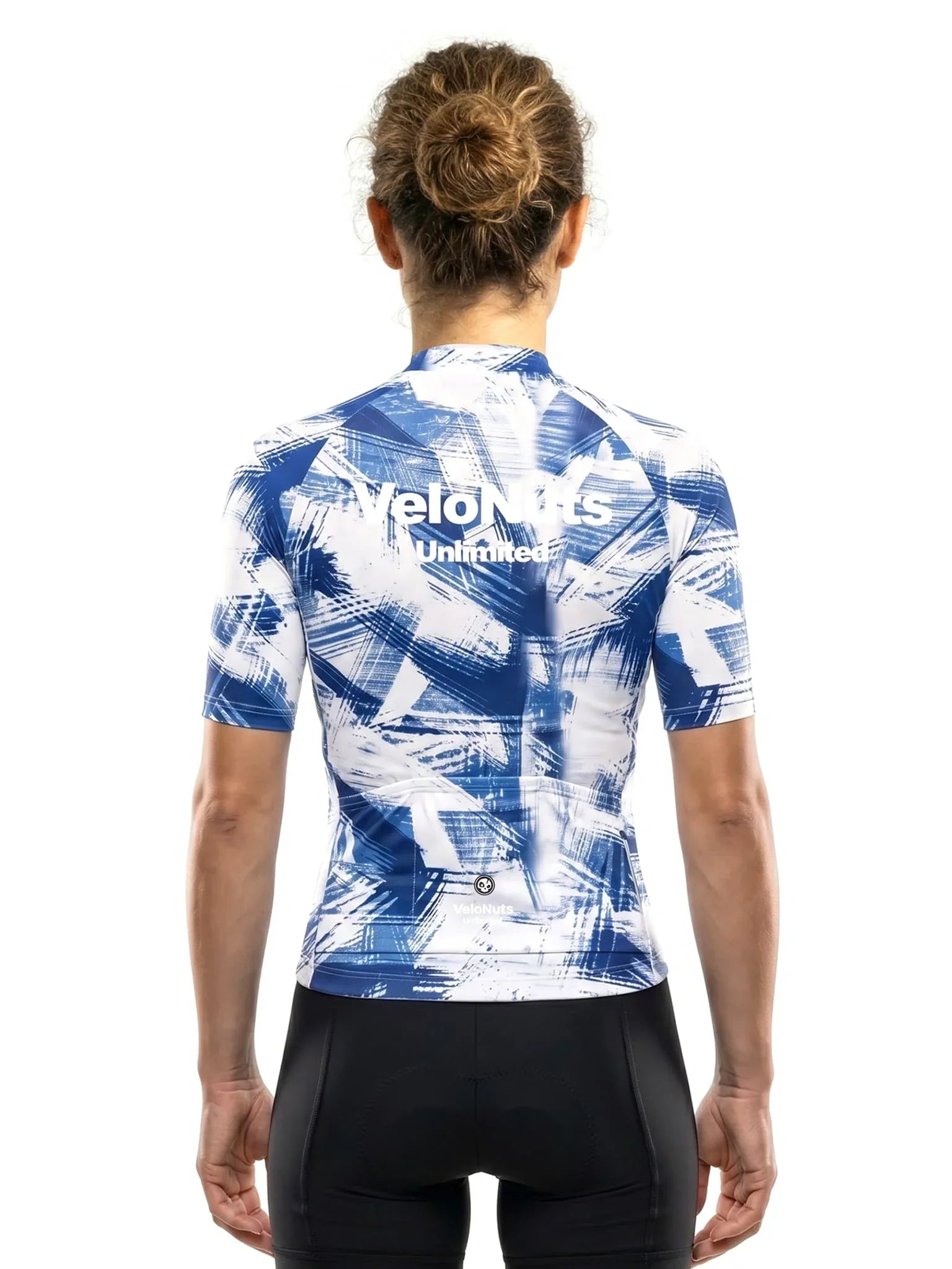 Women's Cycling Jersey Ink Burst#Type_Cobalt Strokes