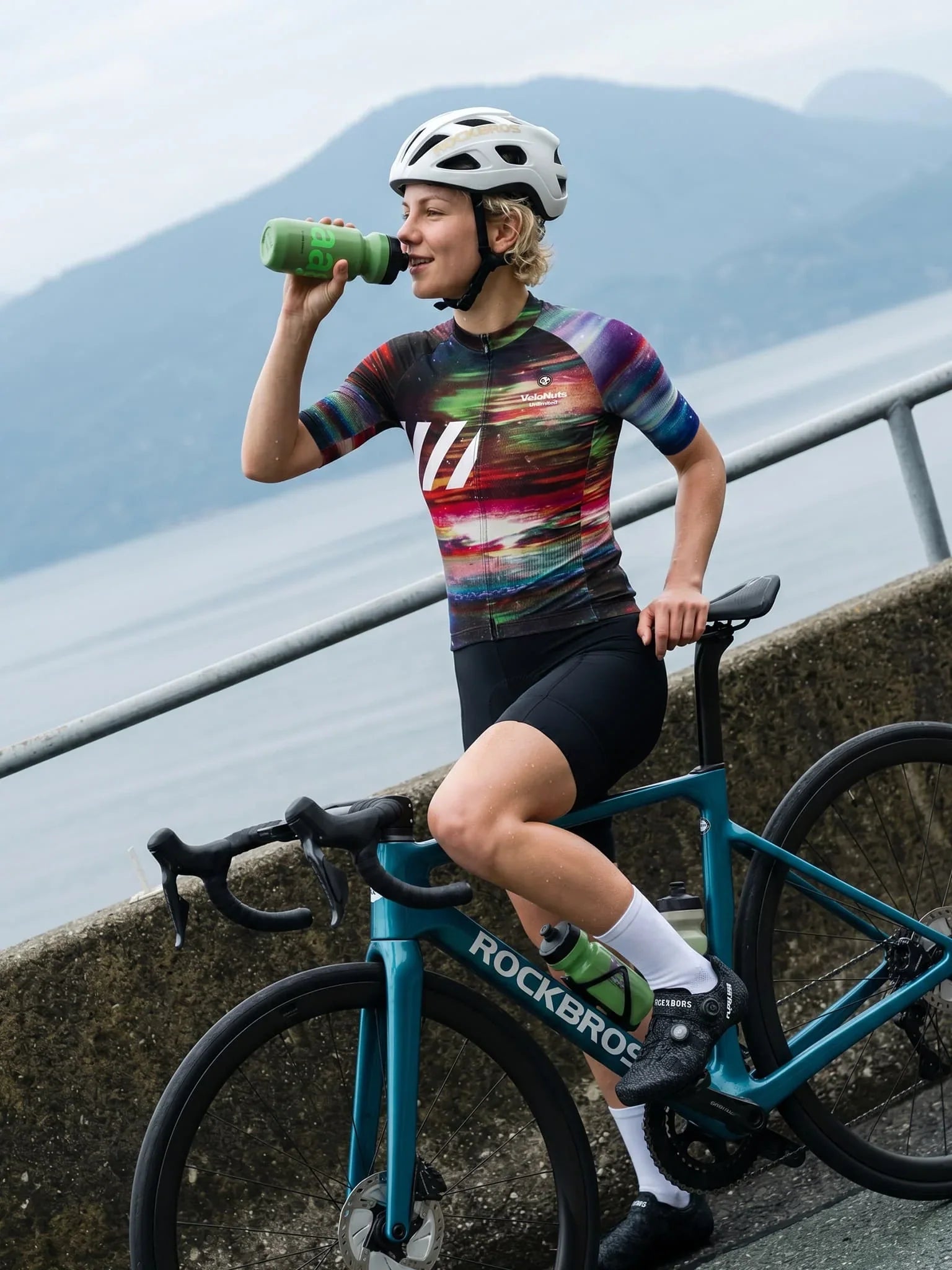 Women's Cycling Jersey Retro Signal#Type_Aurora Static