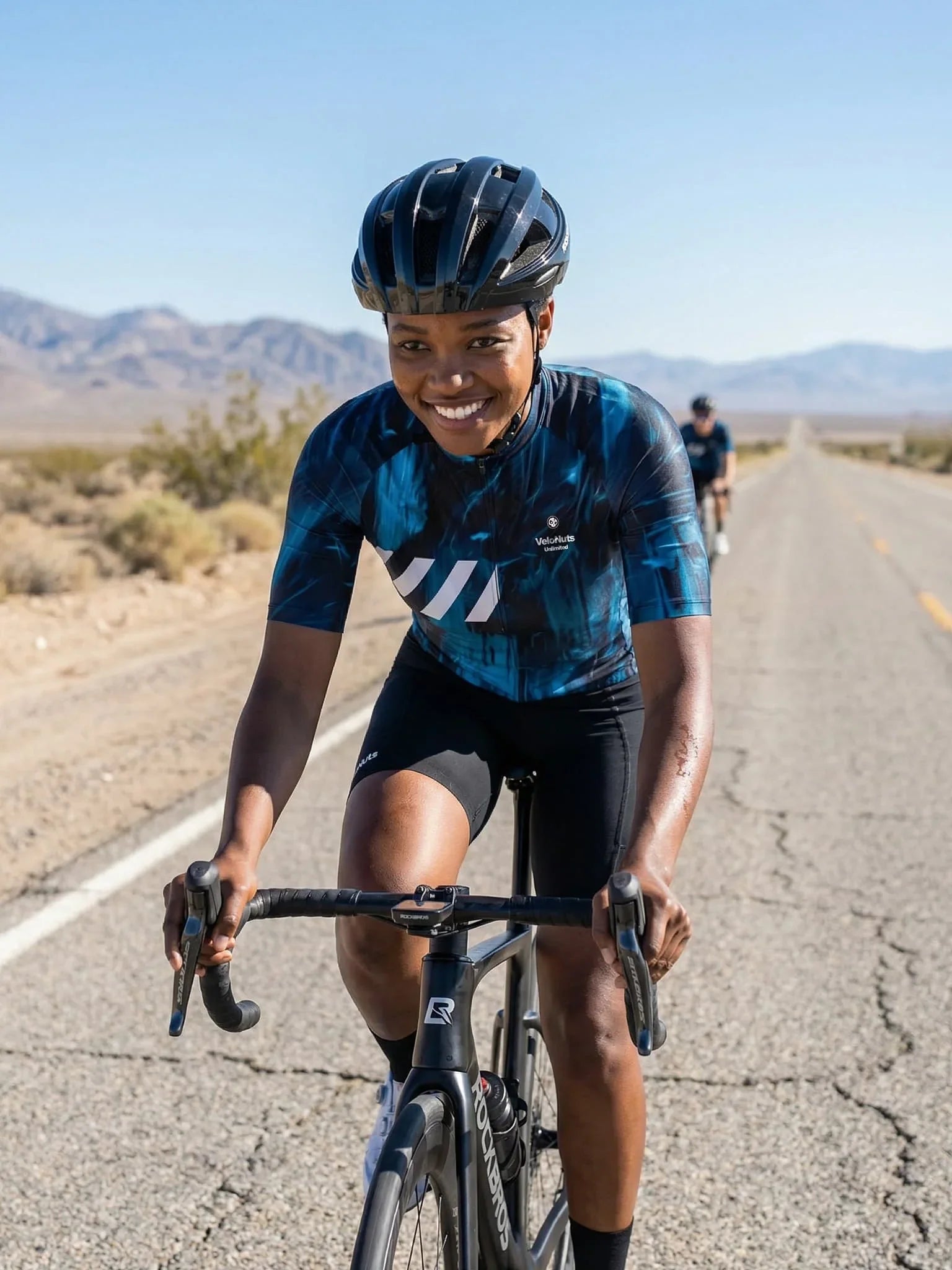 Women's Cycling Jersey Ink Burst#Type_Blue Phantom