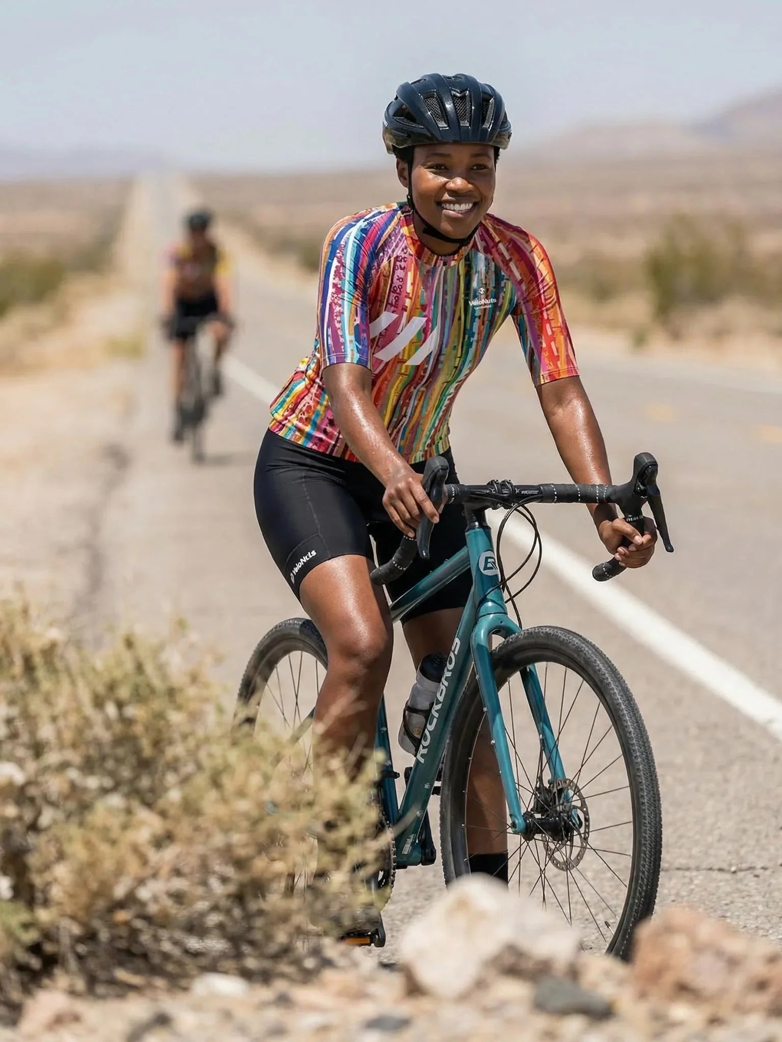 Women's Cycling Jersey Terrain Blocks#Type_Carnival Strata