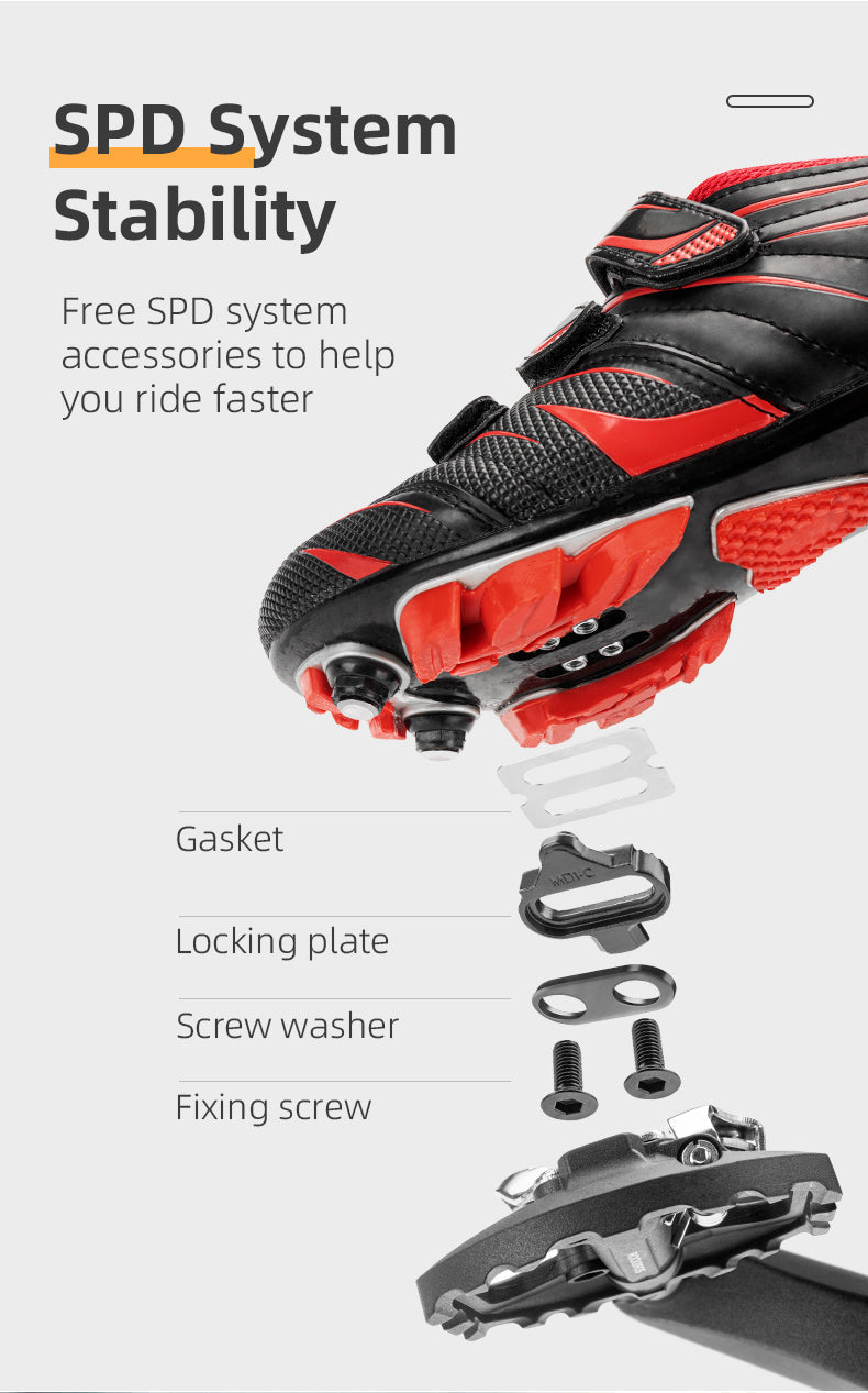 ROCKBROS SPD Dual-Purpose Bike Pedals - Compatible with Shimano MTB/Road - ROCKBROSUSA