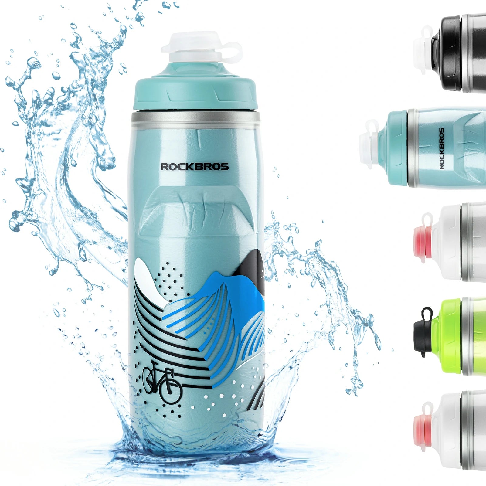 ROCKBROS 21OZ Insulated Bike Water Bottle