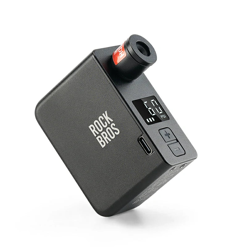 Mini-Pompe Electrique Cycplus AS2 Pro avec Manomètre - France Mini-Pompe Electrique Cycplus AS2 Pro avec Manomètre - France