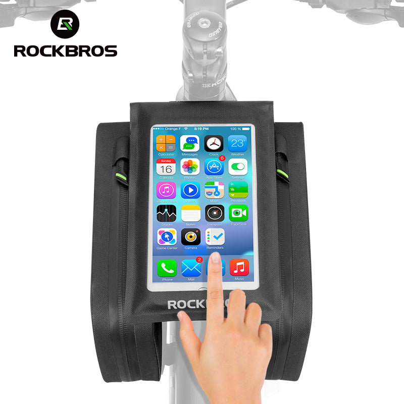 Fully Waterproof Top Tube Bag – Fits Phones up to 6.0″