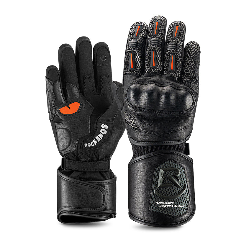 ROCKBROS Cold Weather Warm Motorcycle Winter Gloves for Men with Touchscreen, S
