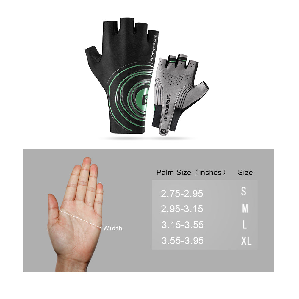 ROCKBROS Cycling Gloves Fitness Half Finger Extension Outdoor Mountaineering