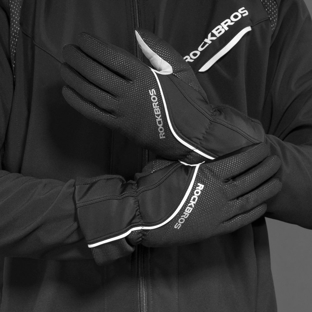 ROCKBROS Winter Gloves for Men Women Winter Cycling Gloves Windproof