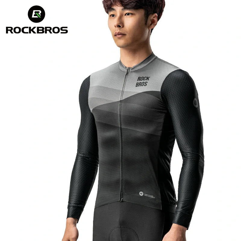 ROCKBROS Men's Cycling Long-Sleeve Jersey