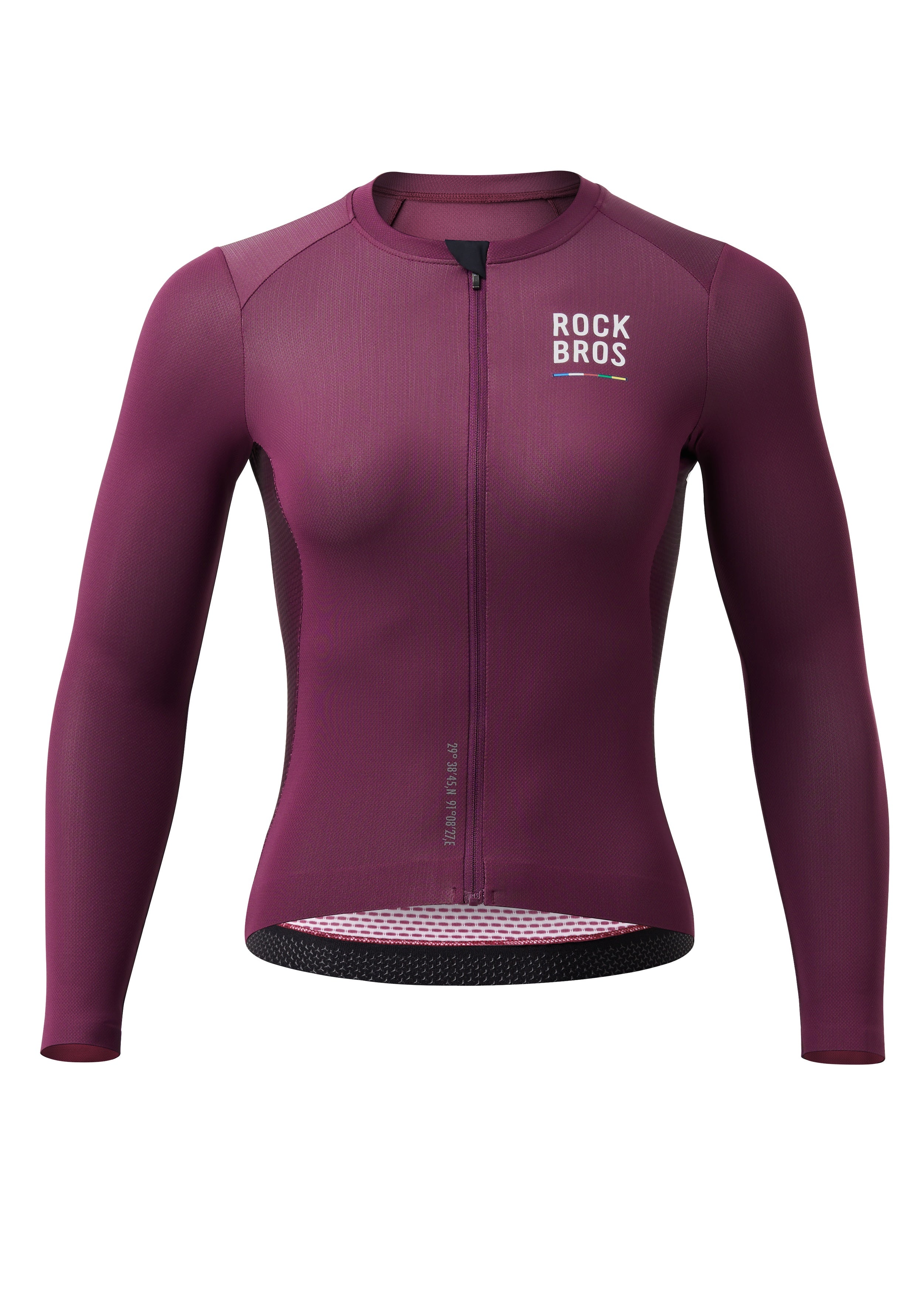 ROCKBROS Road-to-Sky Women's Cycling Long-Sleeved Jersey #Color_Deep Purple