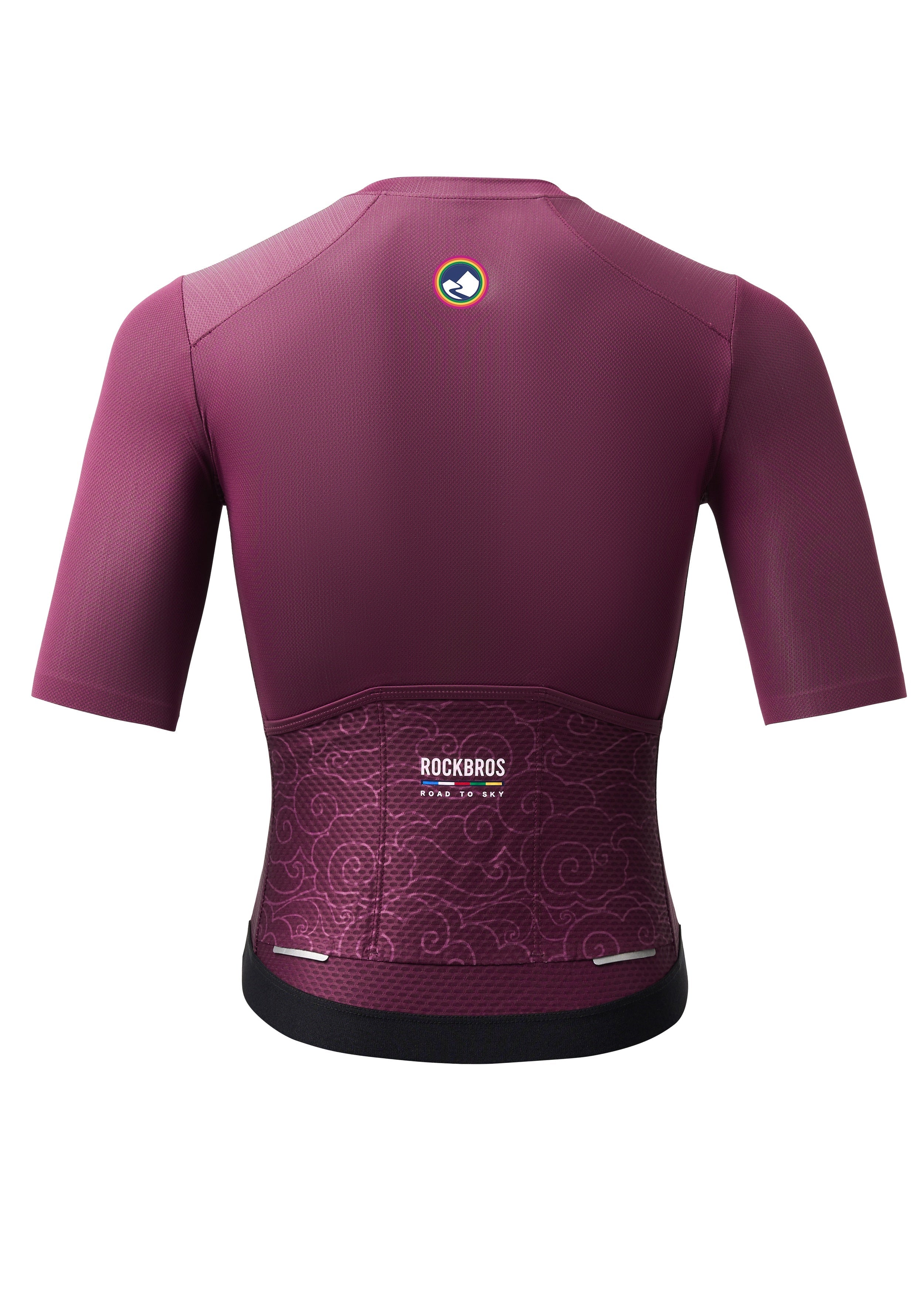 ROCKBROS Road-to-Sky Women's Cycling Short-Sleeved Jersey #Color_Purple