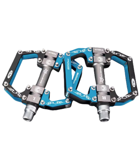 ROCKBROS Bicycle Pedals Flat Pedals, Aluminum Alloy Platform Anti-Slip Bearing Seal 9/16" Set of 2