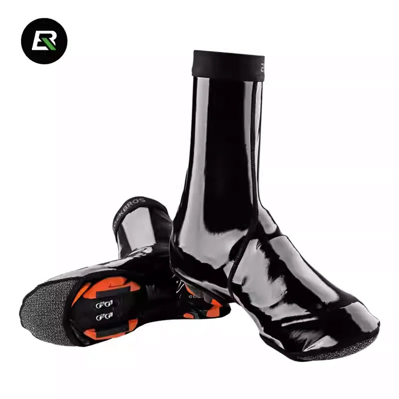 ROCKBROS Waterproof Glossy Fleece Shoe Covers