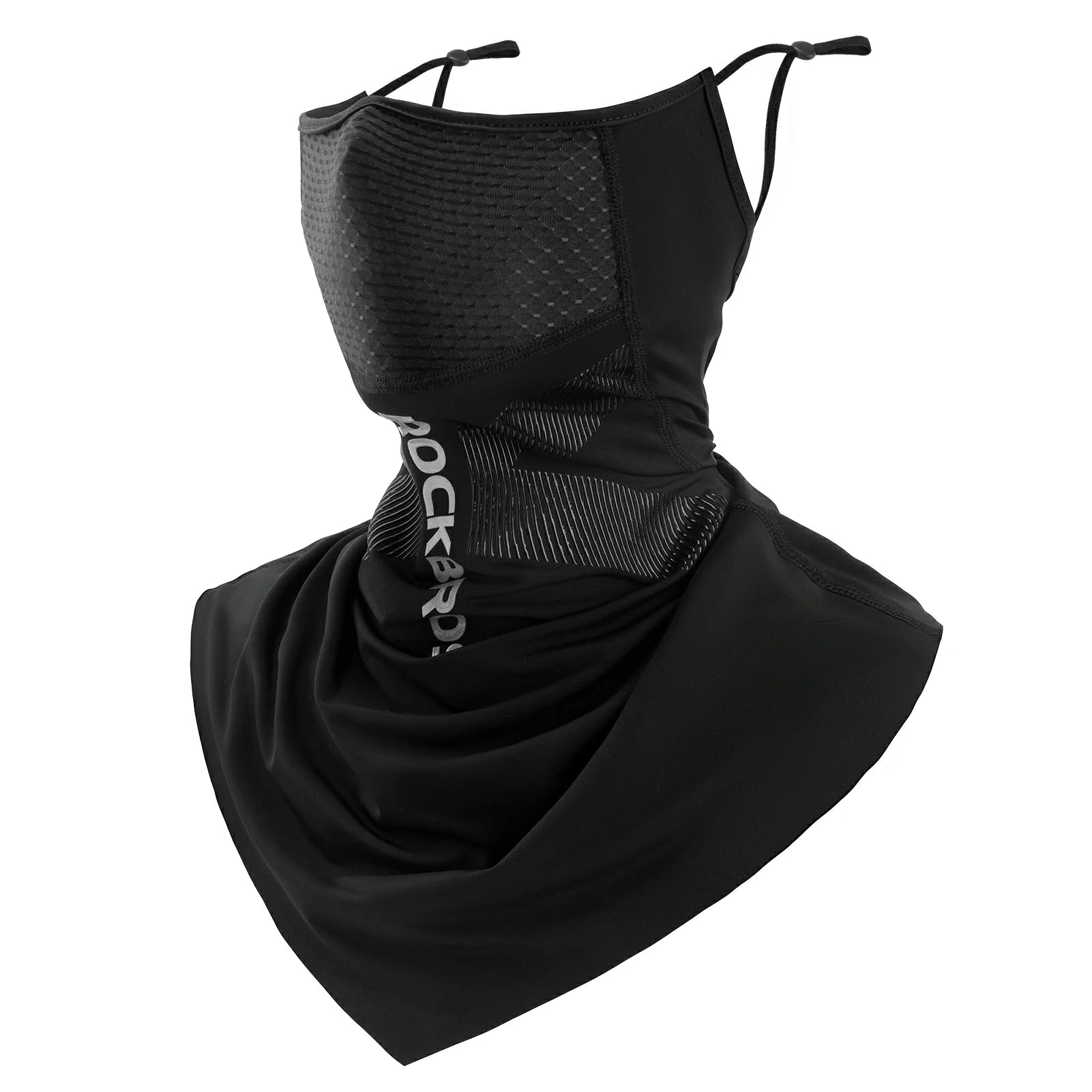 ROCKBROS Cooling Neck Gaiter with Ear Loops – Breathable Summer Face Cover for Cycling Fishing