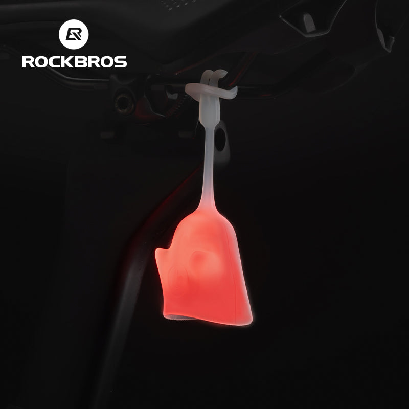 ROCKBROS Waterproof Warning Light Ghost Elastic Taillight 3 Modes Silicone Shell