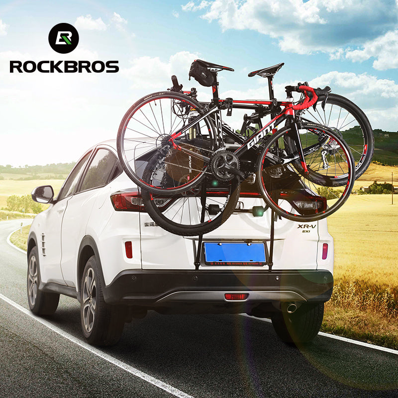 ROCKBROS Ciclismo al aire libre Portabicicletas trasero para coche Portátil para exteriores