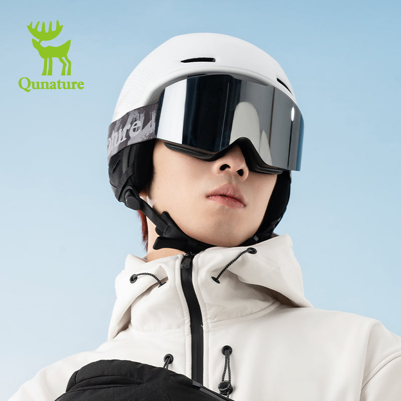 Qunature Frameless Anti-Fog Ski Goggles with UV Protection and Wide View