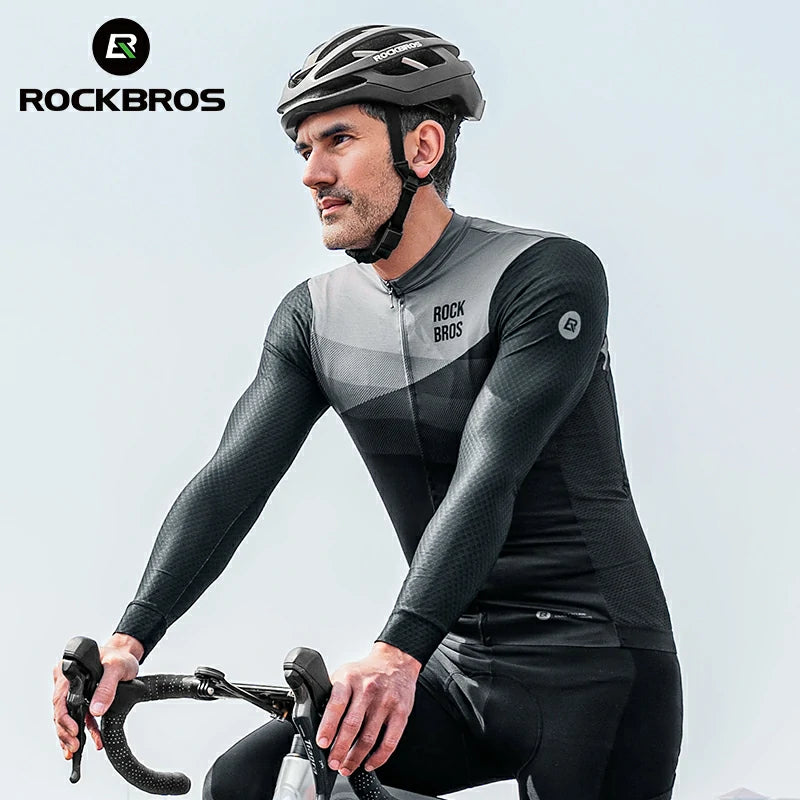 ROCKBROS Men's Cycling Long-Sleeve Jersey