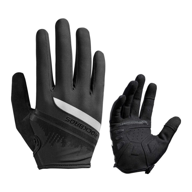 bicycle gloves amazon ROCKBROS Cycling Gloves Shock Absorbing Breathable, full-finger / Asia L= US M