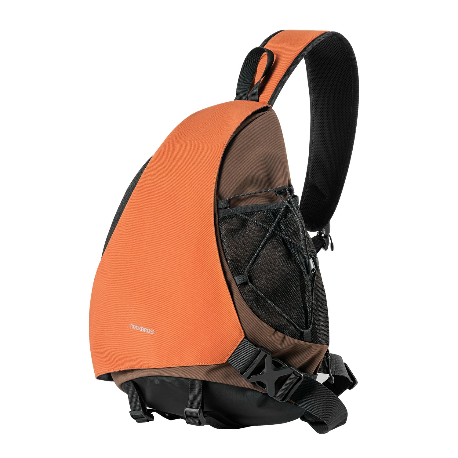 ROCKBROS 11.5L Sling Crossbody Backpack Shoulder Magnetic Buckle Travel Bag, Orange ROCKBROS 11.5L Sling Crossbody Backpack Shoulder Magnetic Buckle Travel Bag, Orange