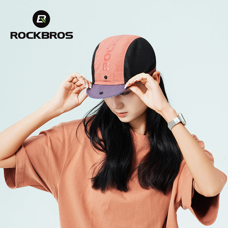 ROCKBROS Lightweight Cycling Cap, Flip-up Brim, Breathable UV Protection