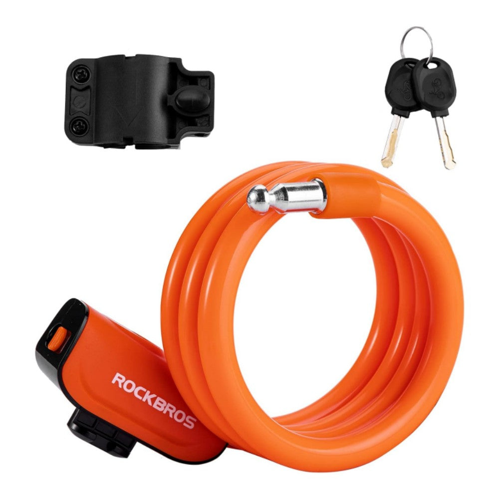 ROCKBROS 4ft Bike Cable Lock - Secure, Lightweight with Mounting Bracket - ROCKBROS