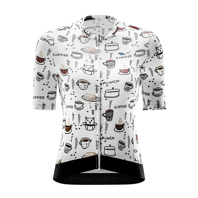 TVI ROCKBROS Elements Print Female Cycling Top Short-Sleeved Jersey