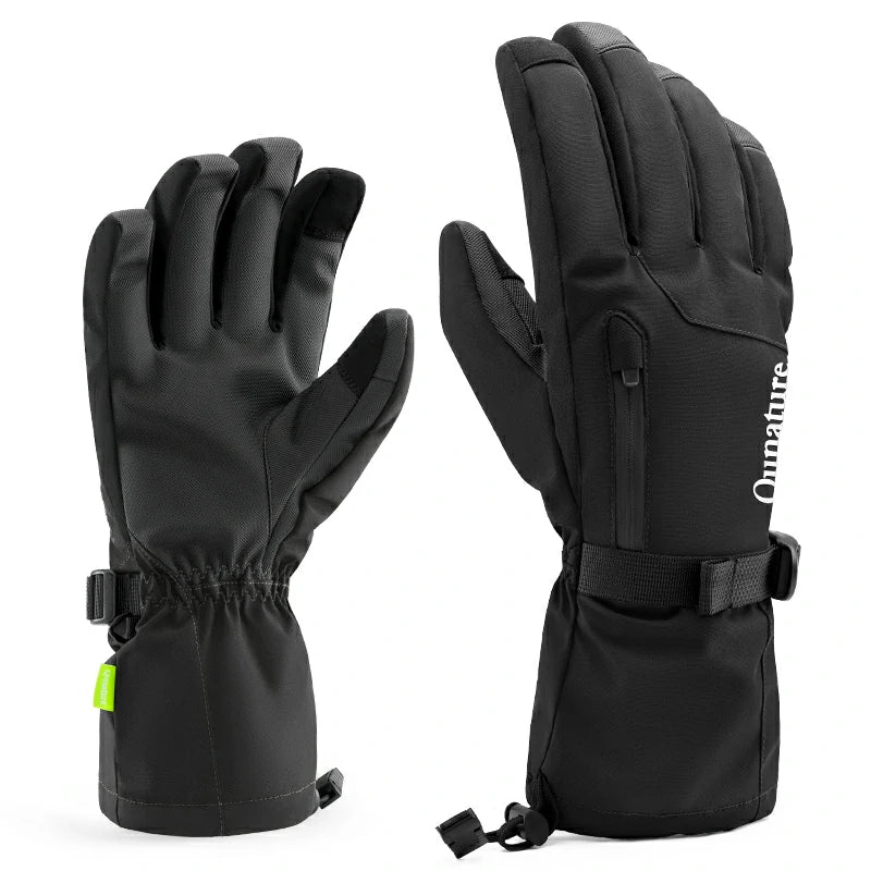 Qunature Ski Gloves Multi-Fabric, Touchscreen, Warmth Lock