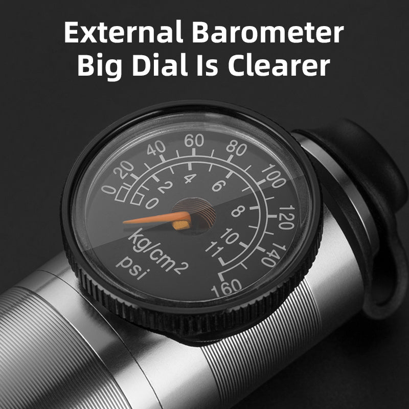 ROCKBROS Ultralight  Bike Tire Shock Mini Pump 160PSI High Pressure