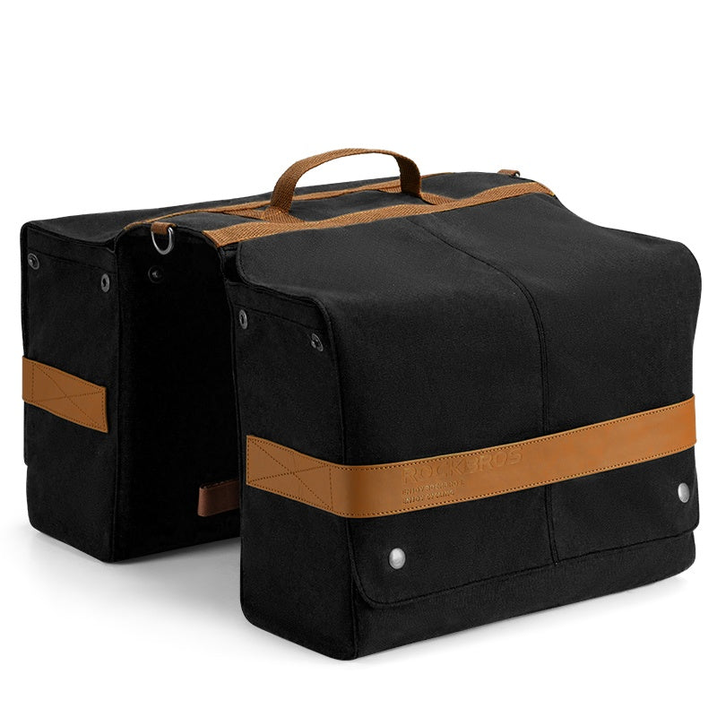 ROCKBROS 27L Expandable Bike Pannier Bag with Shoulder Strap for Various Bikes