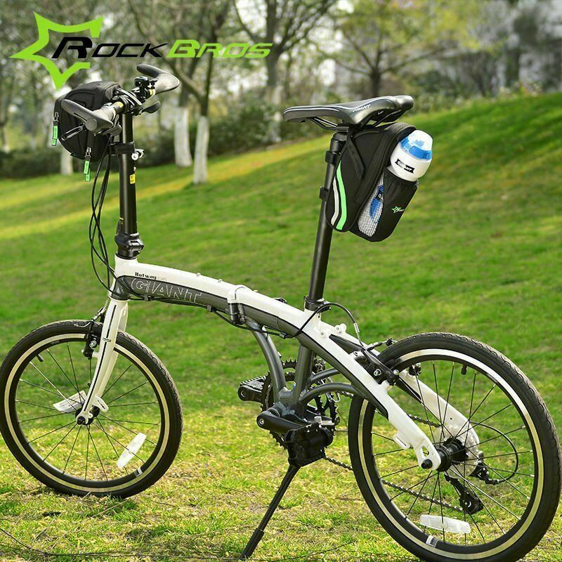 ROCKBROS Bike Bicycle Rear Bag Saddle Bag with Battle Holder