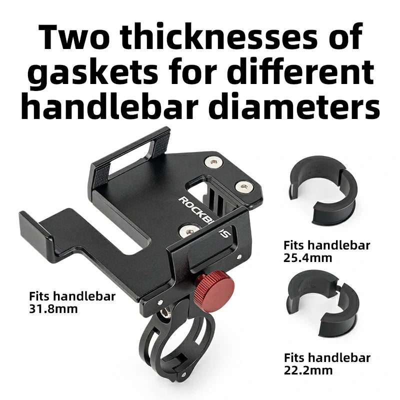 ROCKBROS S Clip Ring Bike Phone Holder for 4.7–7.09" Phones
