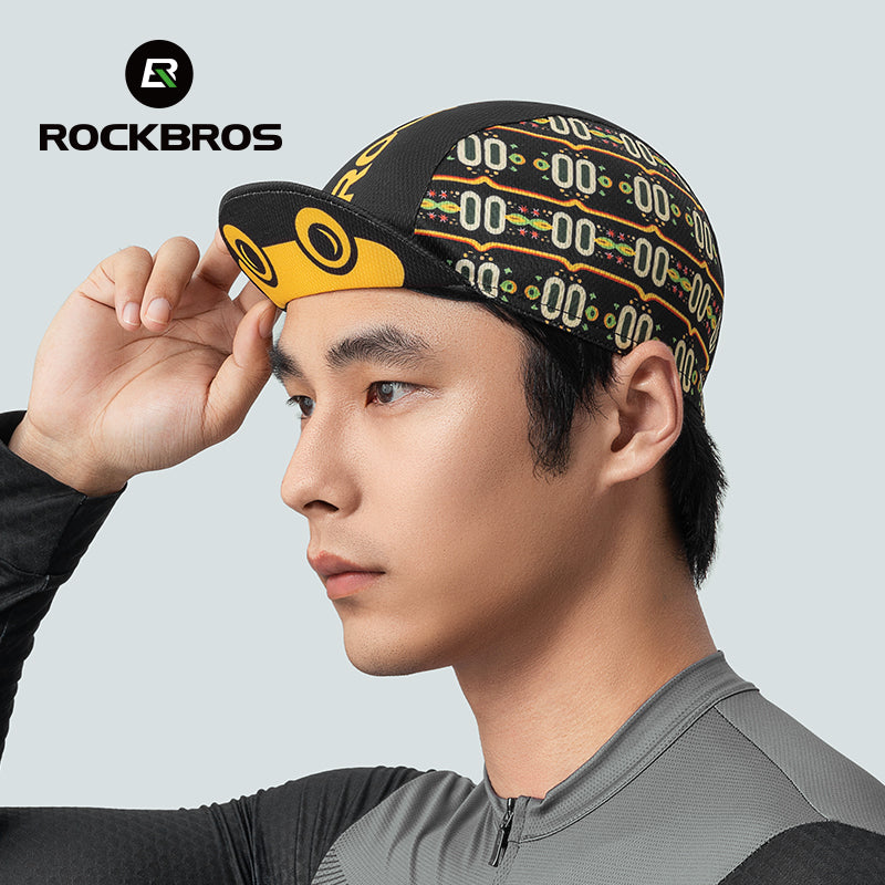 ROCKBROS Lightweight Frog Cycling Cap Breathable, UV Protection, Flip-up Brim Helmet Compatible