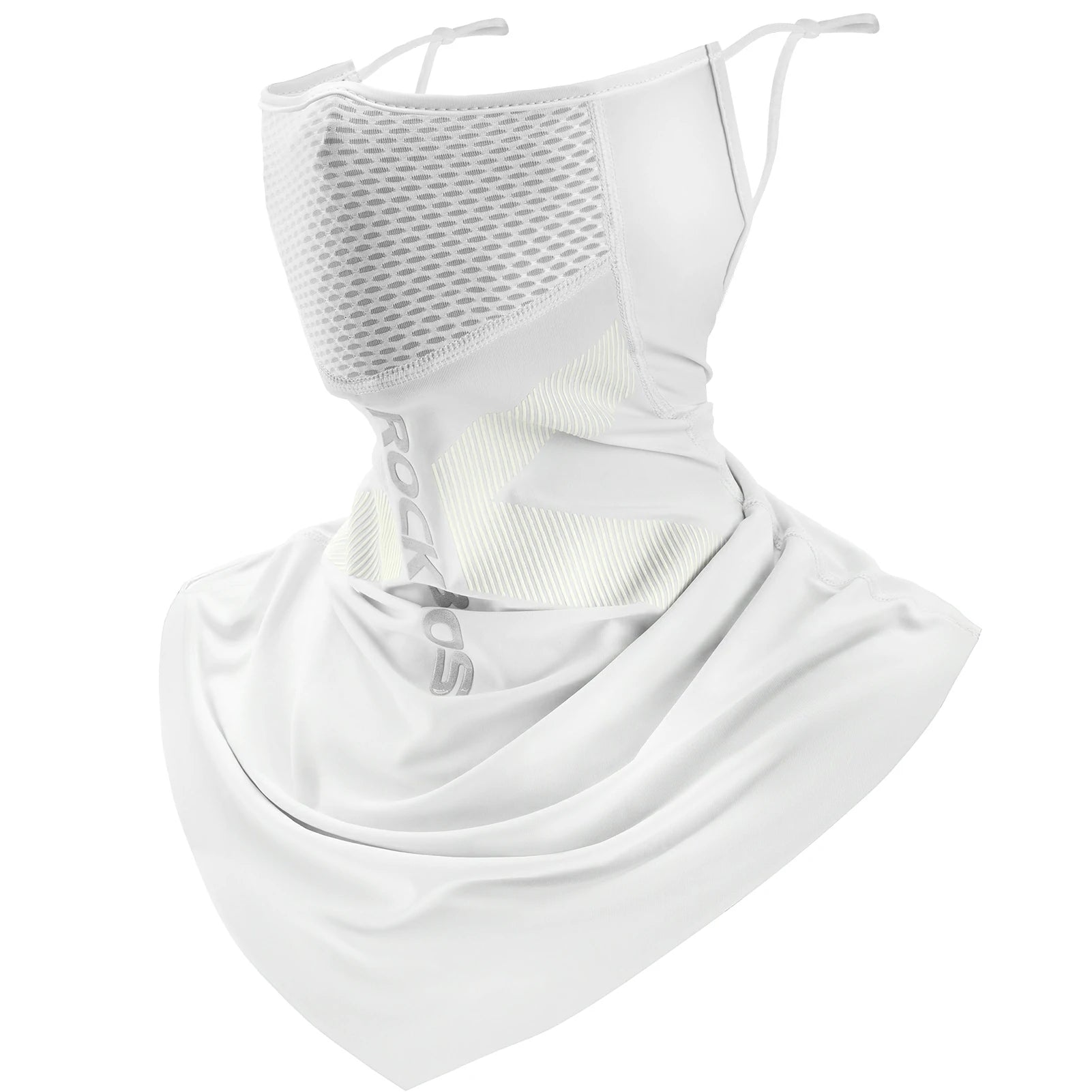 ROCKBROS Cooling Neck Gaiter with Ear Loops – Breathable Summer Face Cover for Cycling Fishing