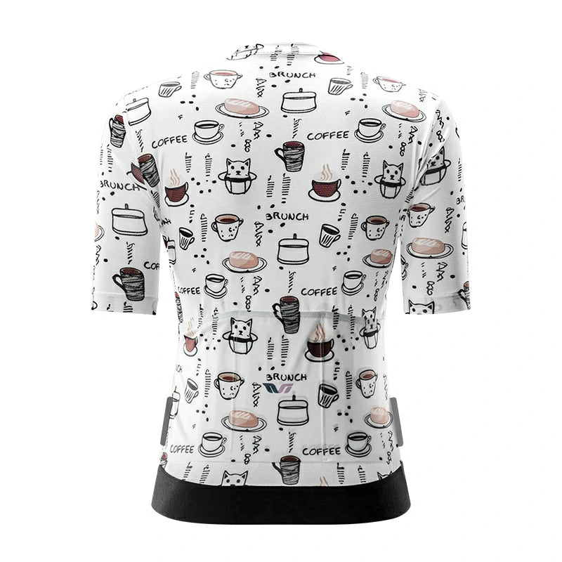 TVI ROCKBROS Elements Print Female Cycling Top Short-Sleeved Jersey