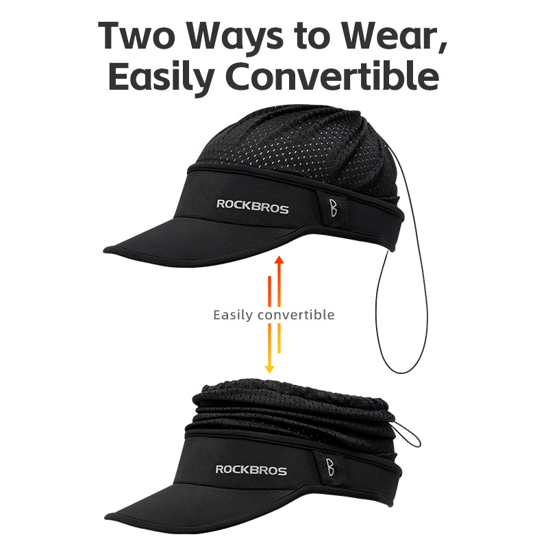 ROCKBROS Summer Sun Protection Cap with Cooling Ice Silk and Adjustable Design