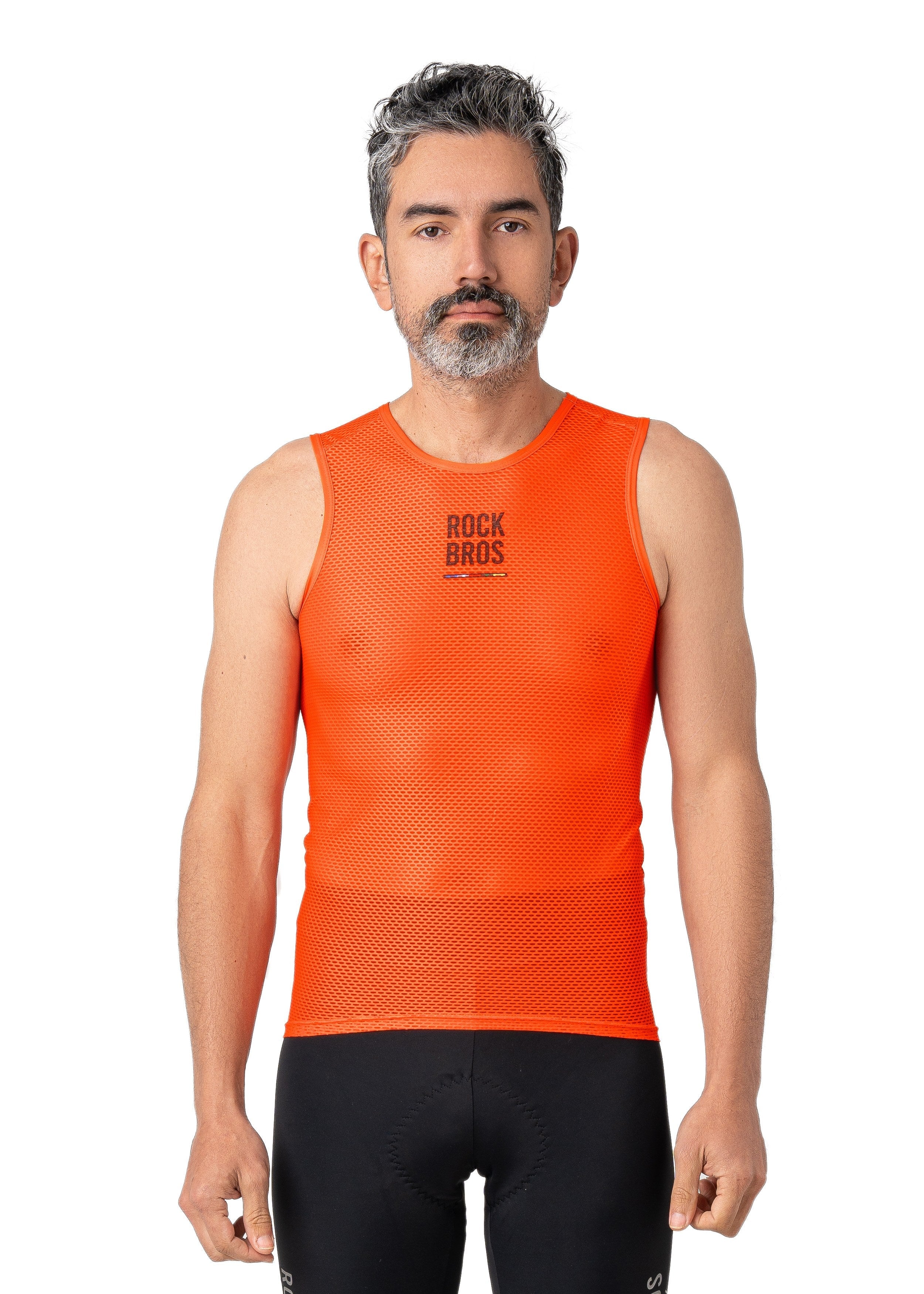 ROCKBROS Road-to-Sky Cycling Sleeveless Base Layer #Color_Orange