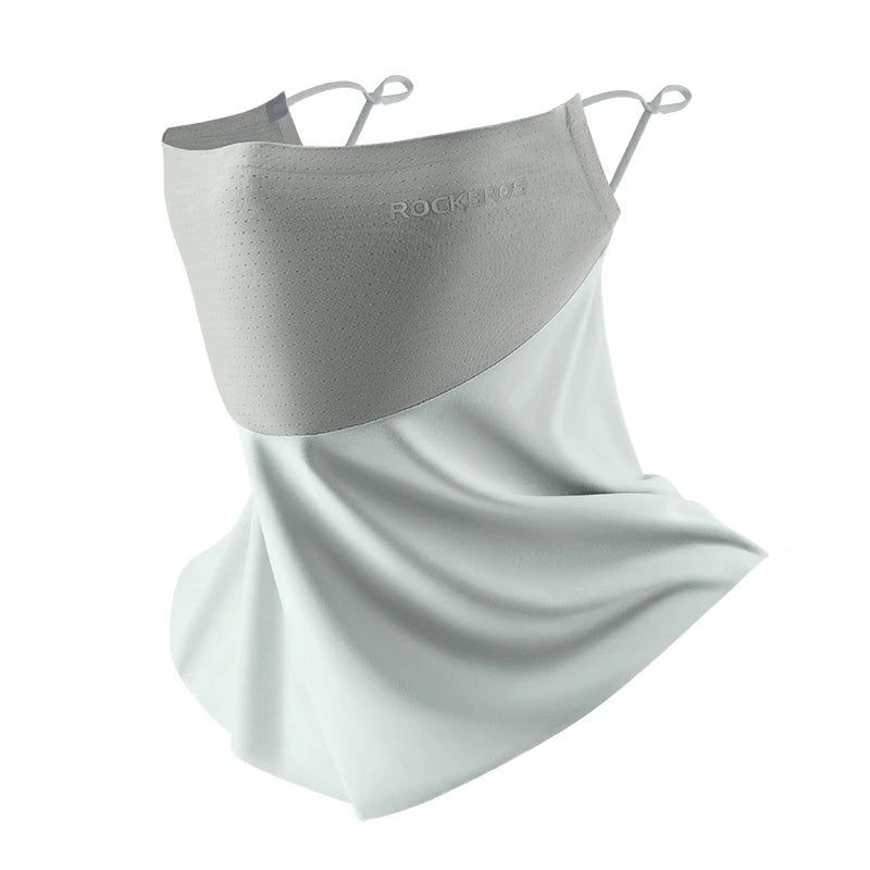 ROCKBROS Cooling Neck Gaiter with Ear Loops – UV Protection for Cycling