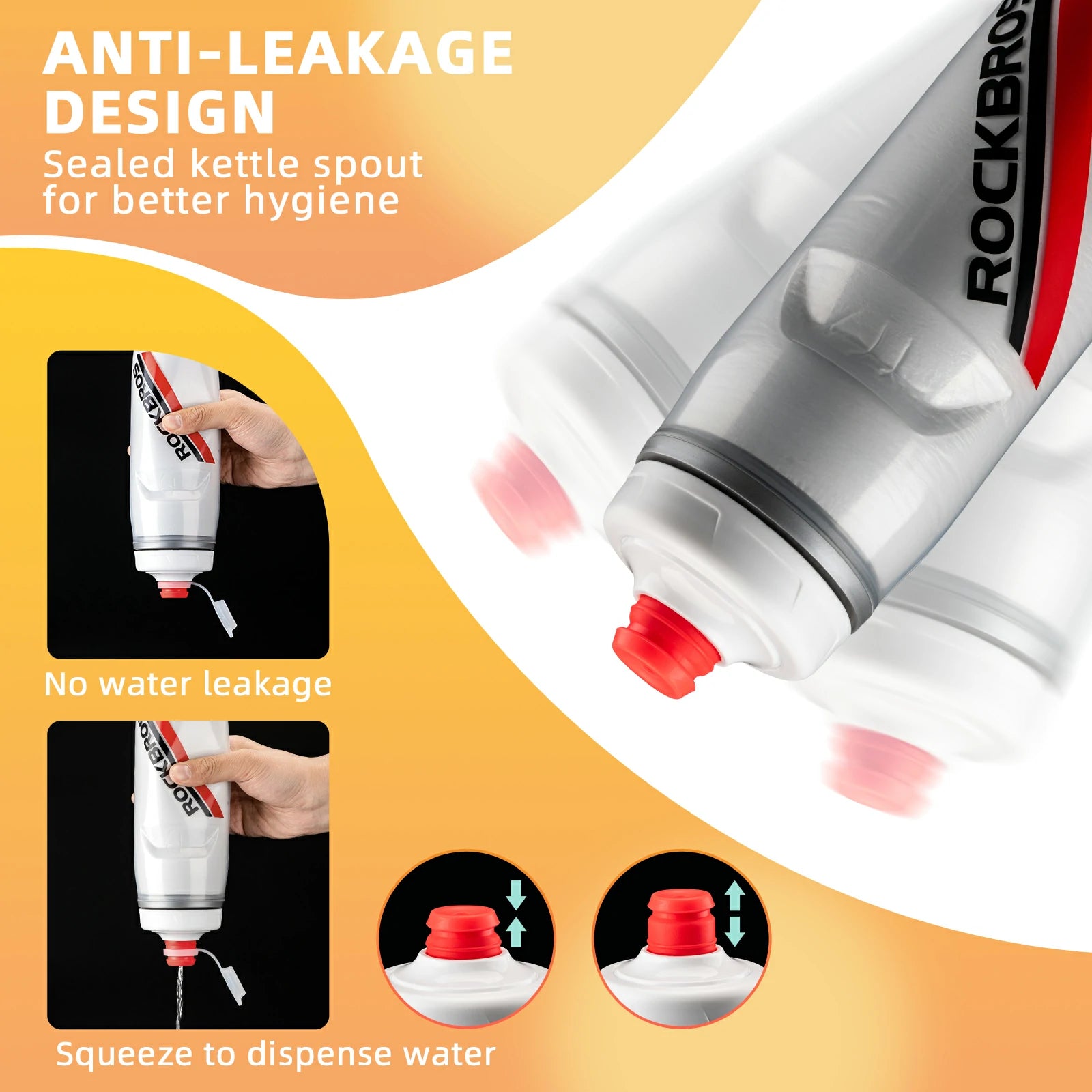 ROCKBROS 21OZ Insulated Bike Water Bottle