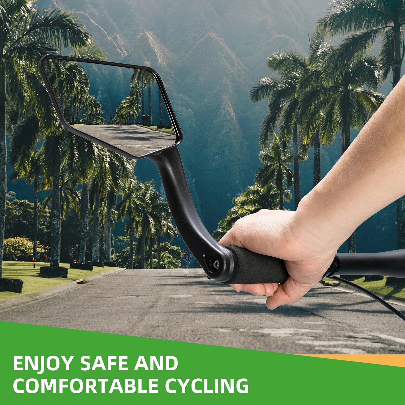 ROCKBROS Bike 360° Adjustable Handlebar Mount Bar End Mirror