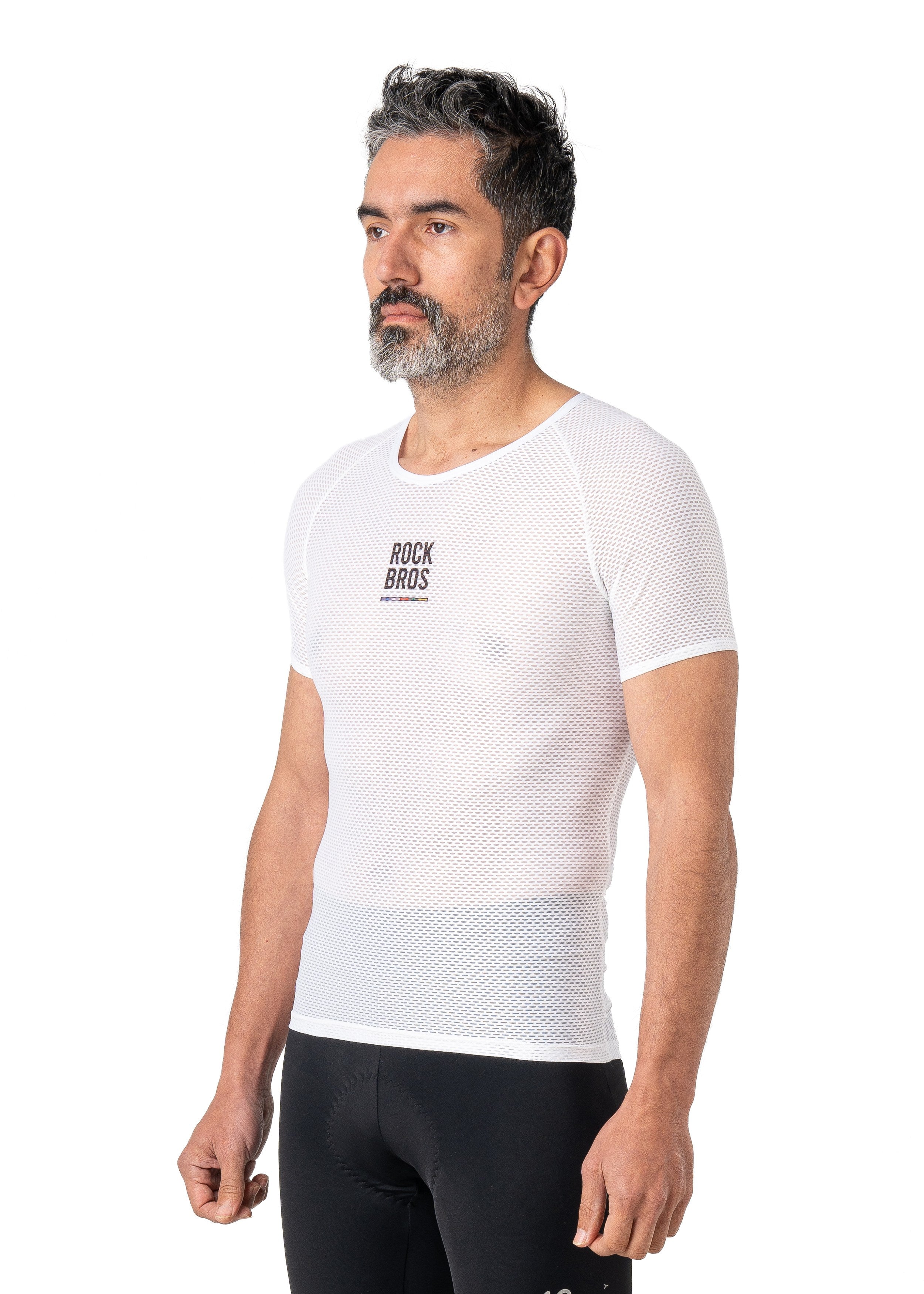 ROCKBROS Road-to-Sky Cycling Short-Sleeved Base Layer #Color_White