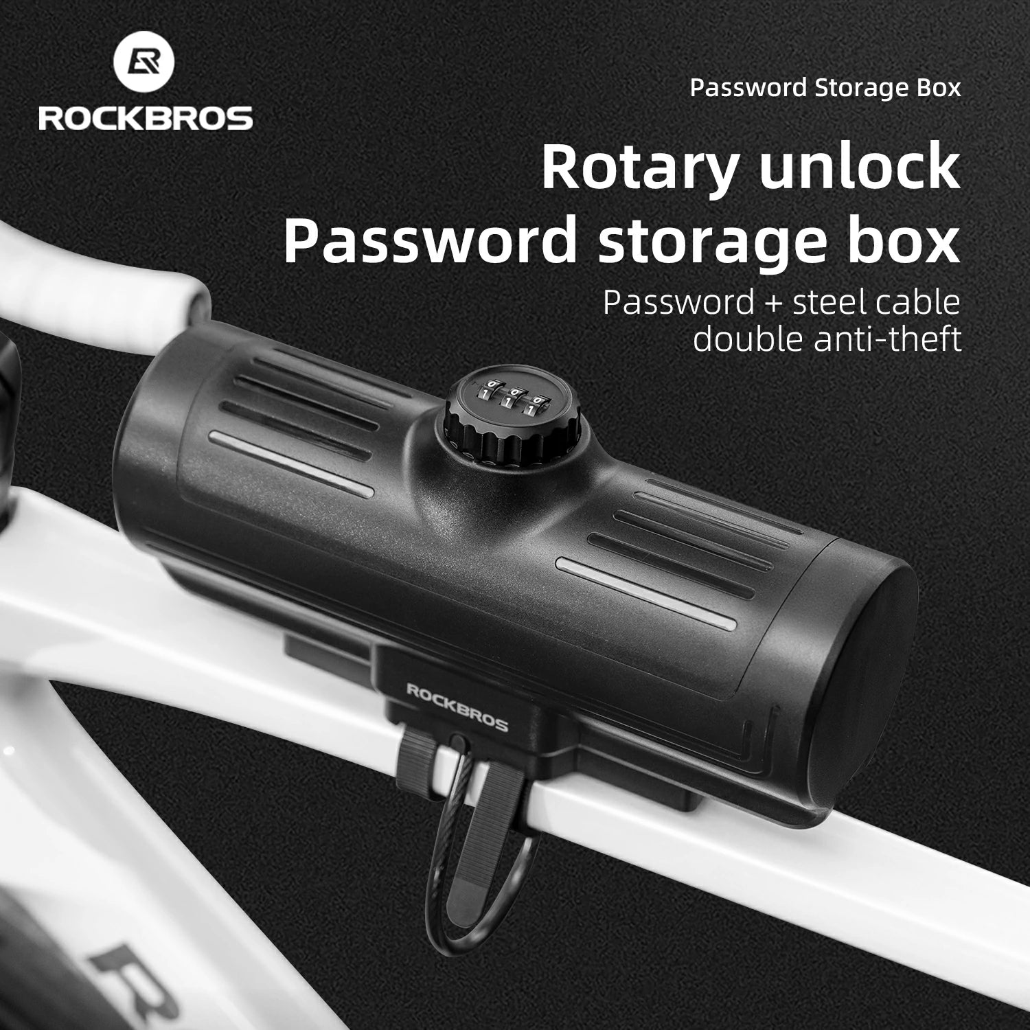 ROCKBROS Water-Resistant Bike Frame Bag with Password Lock