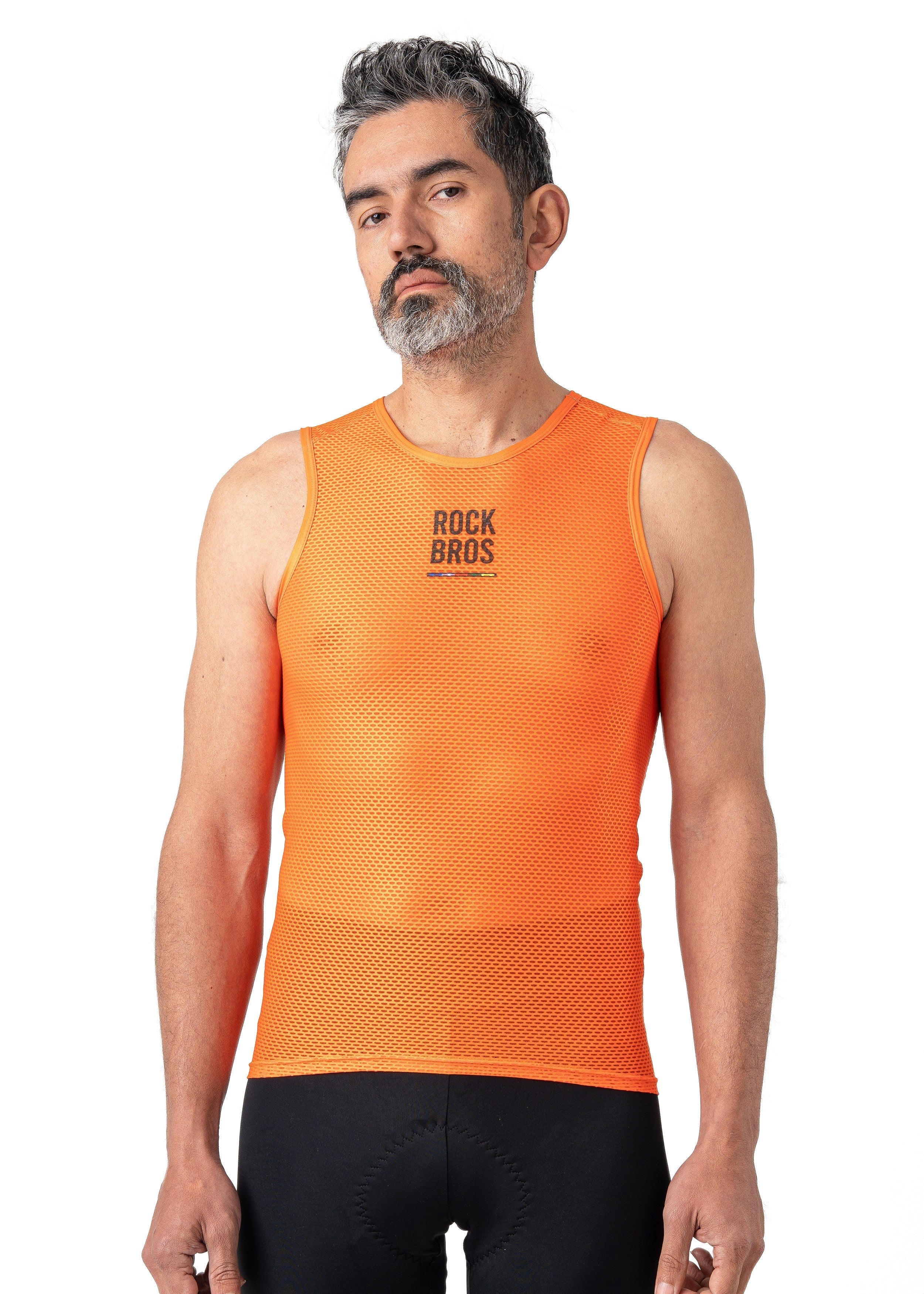 ROCKBROS Road-to-Sky Cycling Sleeveless Base Layer #Color_Orange