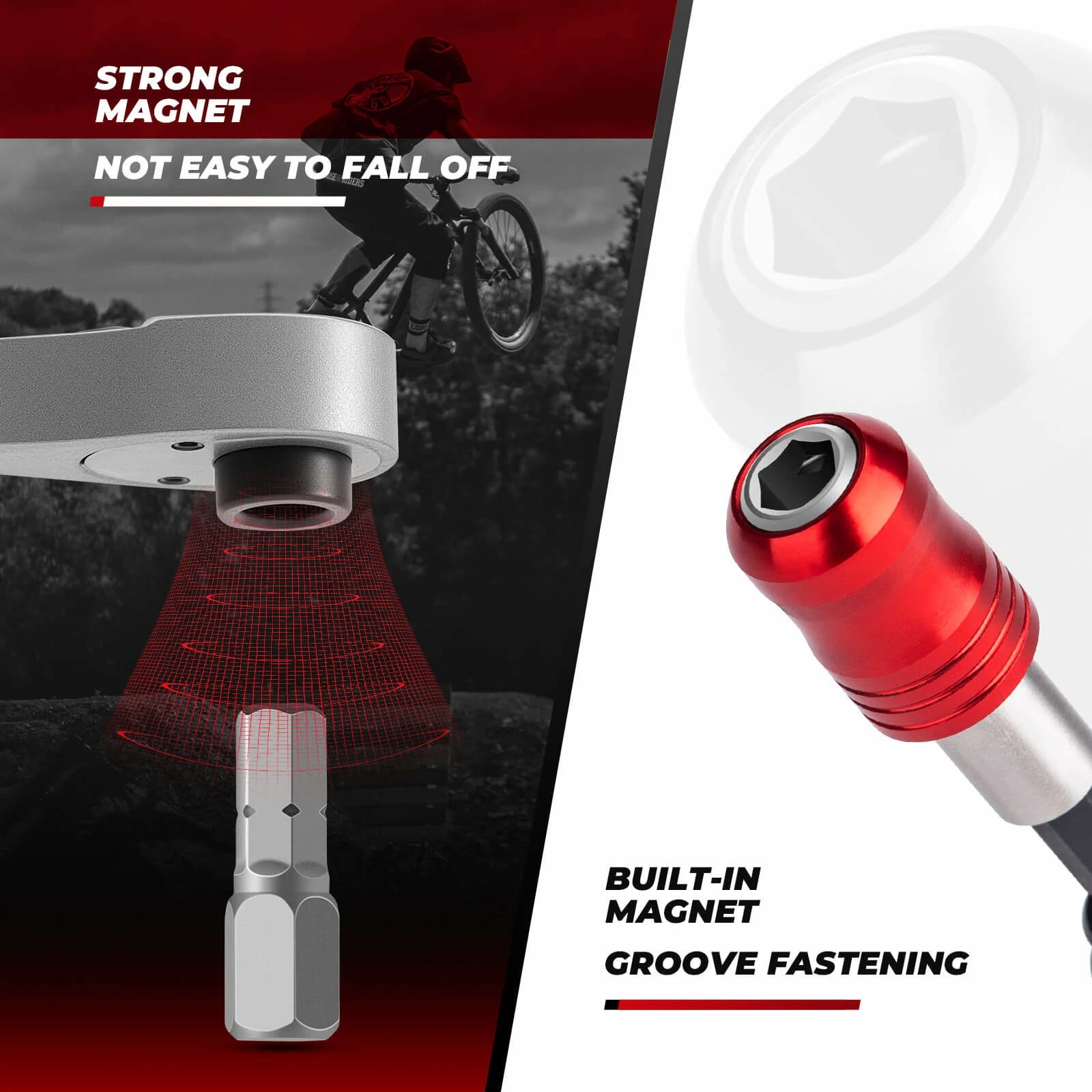 ROCKBROS 1/4-Inch Ratchet Socket Wrench Set 2.5-8mm Allen Hex Torx Sockets for Road Mountain Bike Maintenance