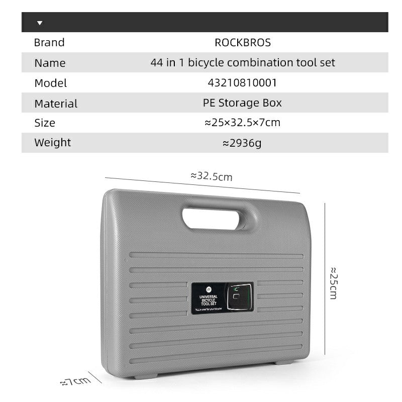 ROCKBROS Complete Bike Tool Kit for Mountain/Road Bike Maintenance - ROCKBROS