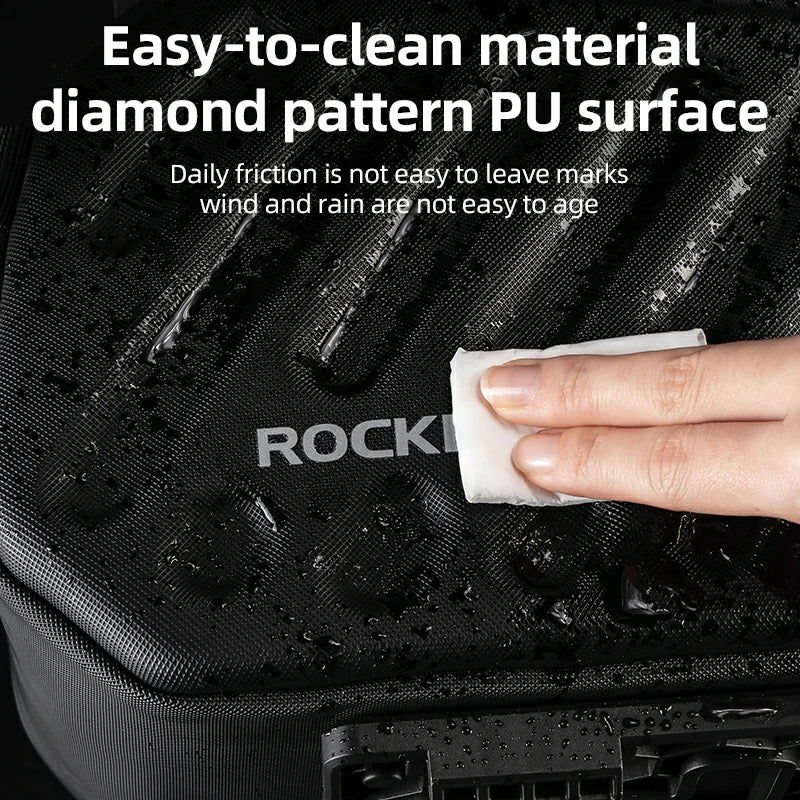 ROCKBROS Hard Shell EVA Bike Rack Bags Waterproof with Lock 7.5L