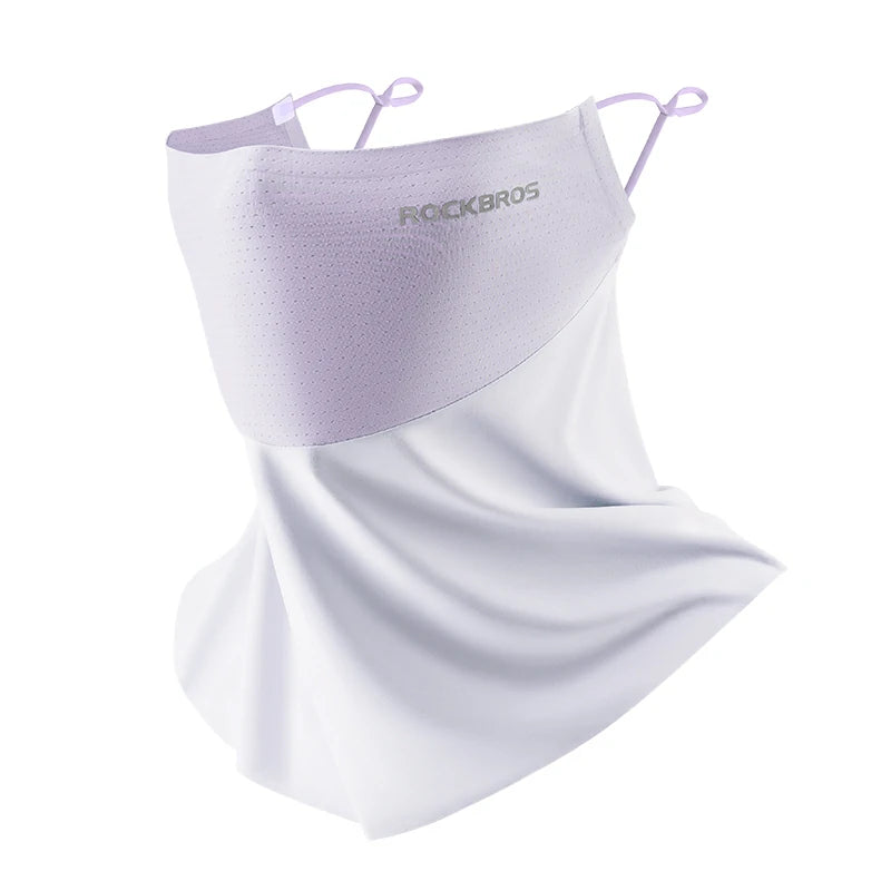 ROCKBROS Cooling Neck Gaiter with Ear Loops – UV Protection for Cycling